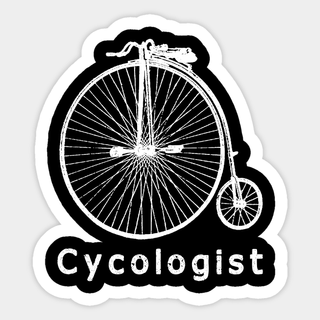 cycologist Funny bicycle shirt Sticker by TATOH